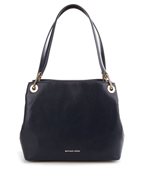 michael kors raven lg shoulder|Raven Large Leather Shoulder Bag .